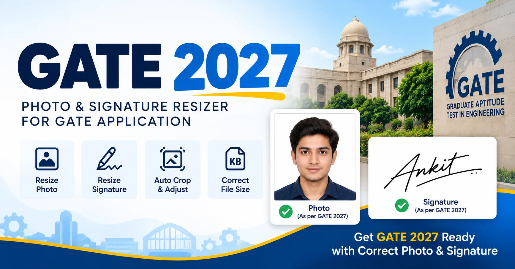 GATE 2027 IIT Madras exam guide and image requirements